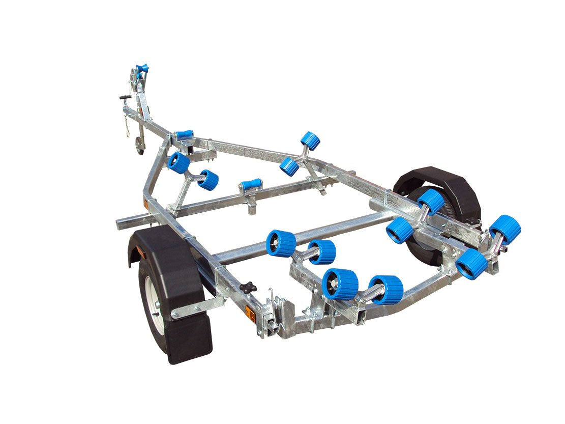 EXT 750 Compact Swing Galvanised Boat Trailer - Ocean First Marine